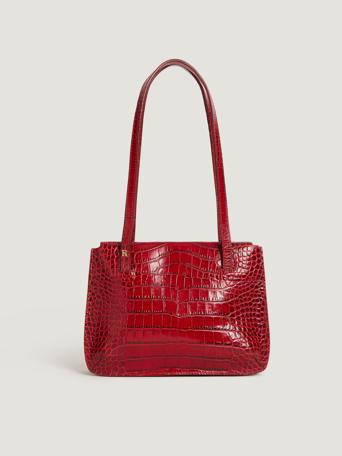 Red crocodile handbag sale