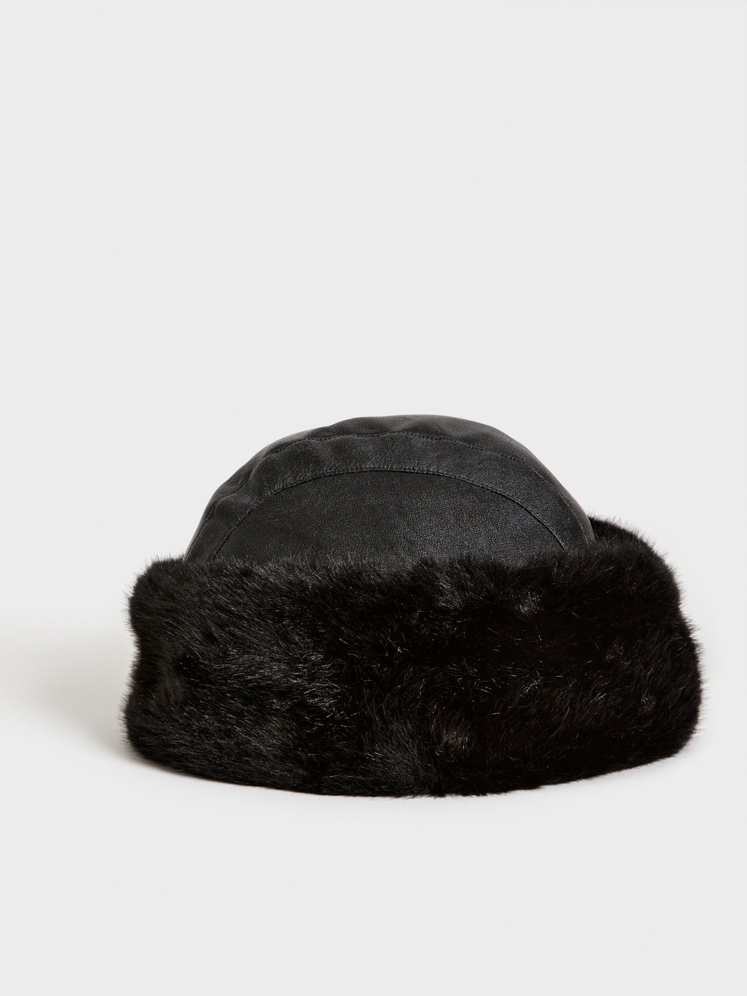 Black faux fur trapper hat Rouje Rouje Paris