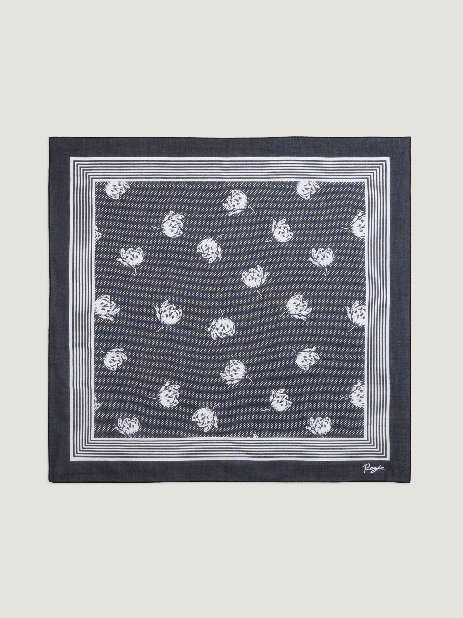 Printed cotton square scarf | Rouje • Rouje Paris