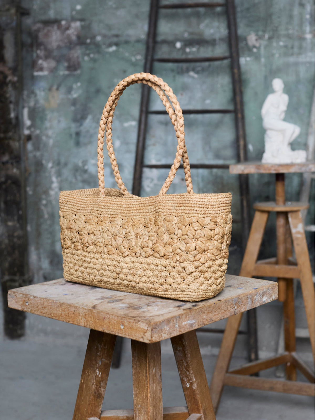 SQUARE basket bag